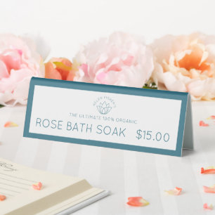 Bath soak salt beauty product price label