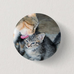 Bath time 3 cm round badge