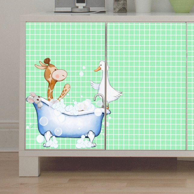 Bath Time Antics Decoupage Tissue Paper (Creator Uploaded)