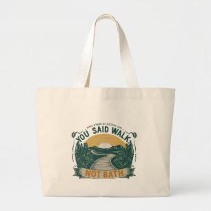 Bath Time Betrayal Large Tote Bag