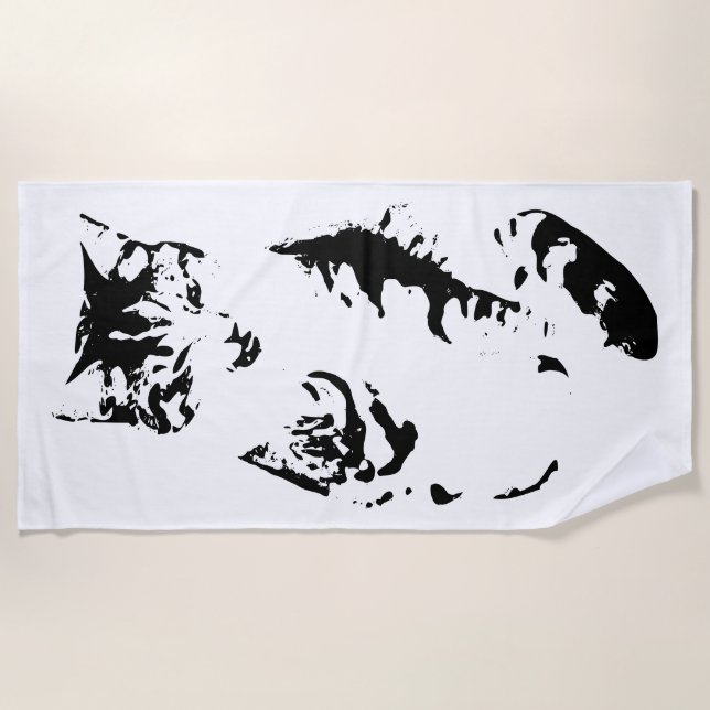 Bath Time Drama Beach Towel (Front)