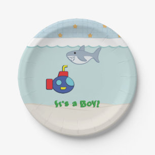 Bath Time Fancies Baby Shower Paper Plates