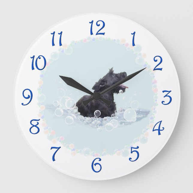 Bath Time Large Clock (Front)