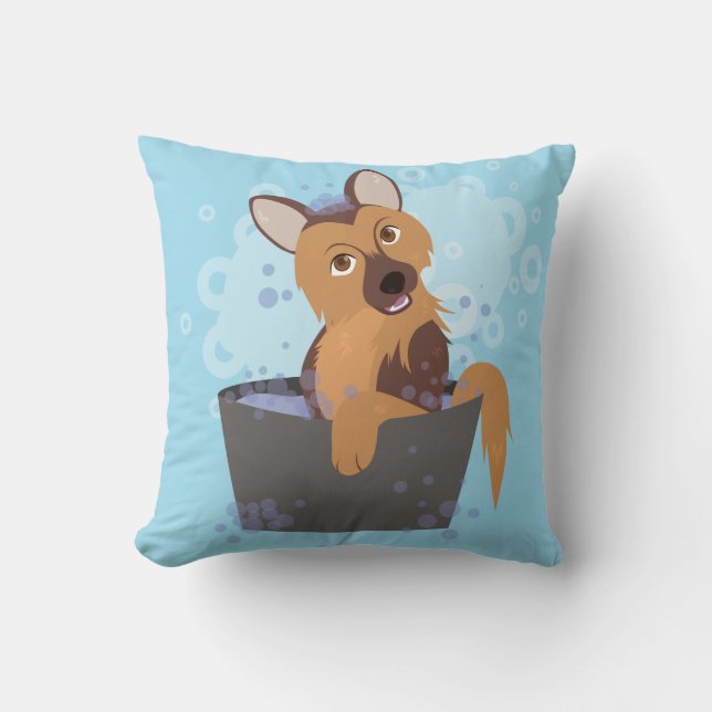 Bath Time Puppy Cushion (Front)