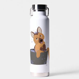 Bath Time Puppy Water Bottle