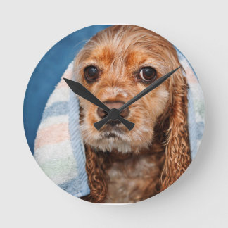 Bath Time Round Clock