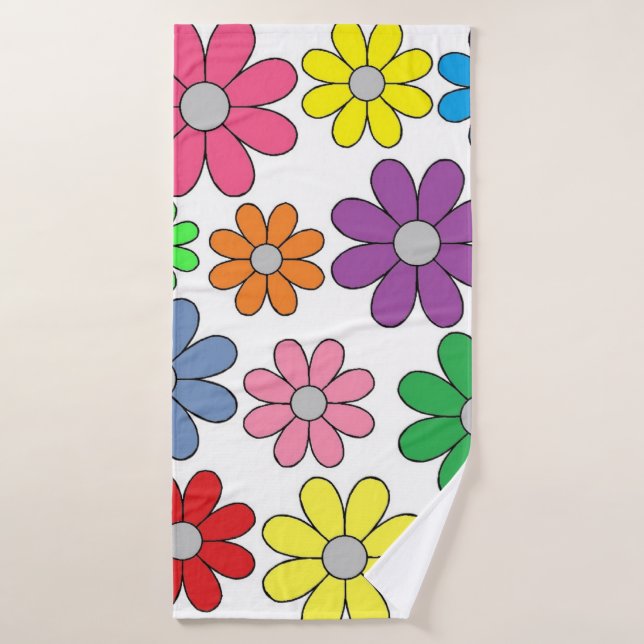 Bath Towel - Crazy Daisies! (Bath Towel)