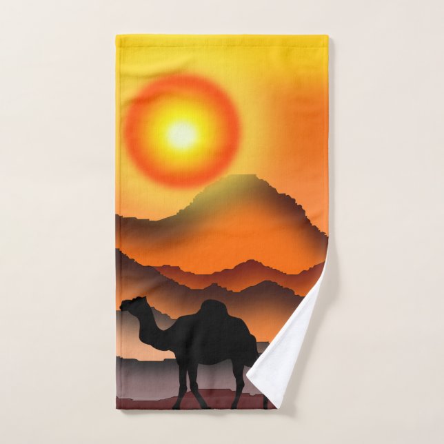 Bath Towel Set Camel Sunset (Hand Towel)