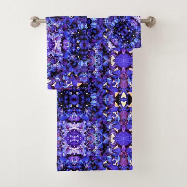 Bath Towel Set Purple Amethyst (Insitu)