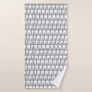 Bath Towel with Unique Cross Design