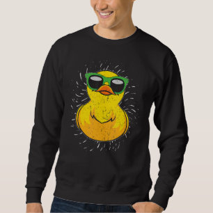 Bath Toy Duckie Duckling Cool Sunglasses Rubber D Sweatshirt