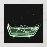Bath Tub X-Ray Skeleton Green
