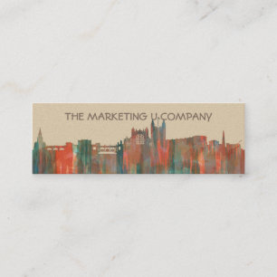 BATH, UK SKYLINE MINI BUSINESS CARD