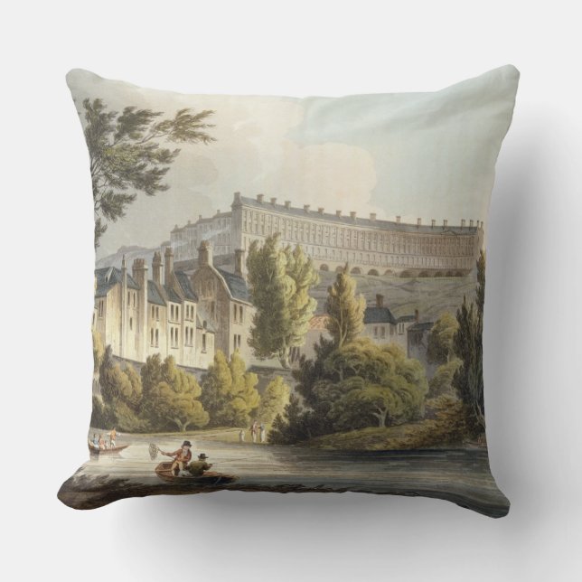 Bath Wick Ferry, from 'Bath Illustrated by a Serie Cushion (Front)