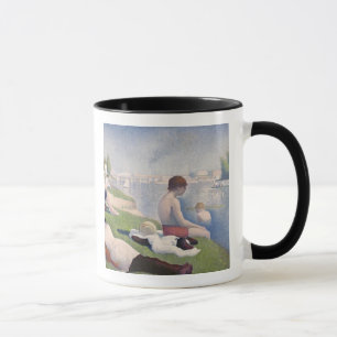 Bathers at Asnières, 1884 (oil on canvas) Mug