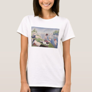 Bathers at Asnières, 1884 (oil on canvas) T-Shirt