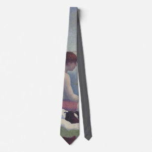 Bathers at Asnières by Georges Pierre Seurat Tie