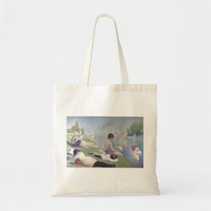 Bathers at Asnières by Georges Pierre Seurat Tote Bag