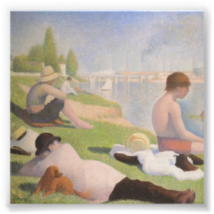 Bathers at Asnieres by Georges Seurat Photo Print