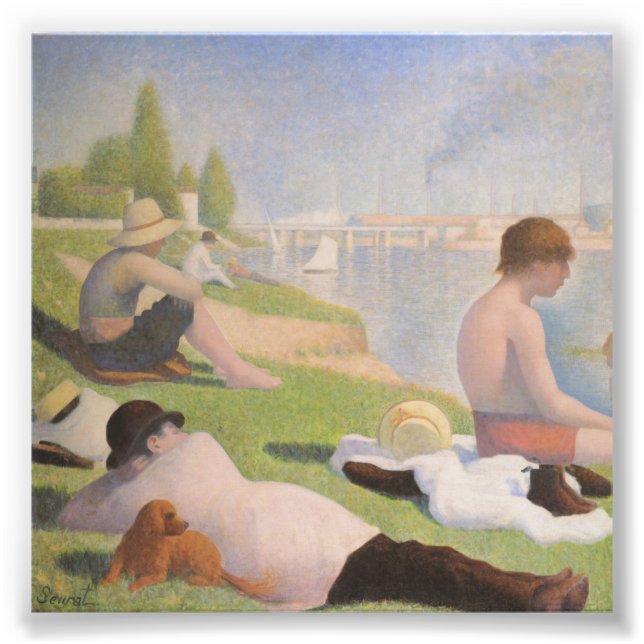 Bathers at Asnieres by Georges Seurat Photo Print (Front)