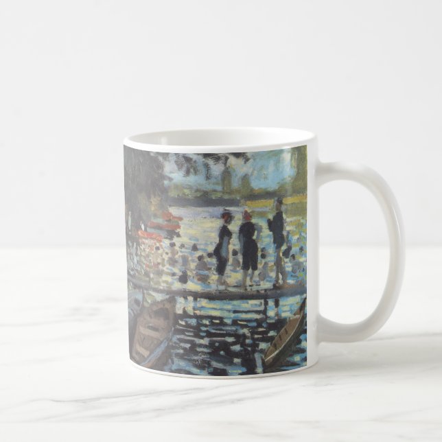 Bathers at La Grenouillère by Claude Monet Coffee Mug (Right)
