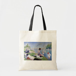 Bathers in Asnieres, Seurat Tote Bag
