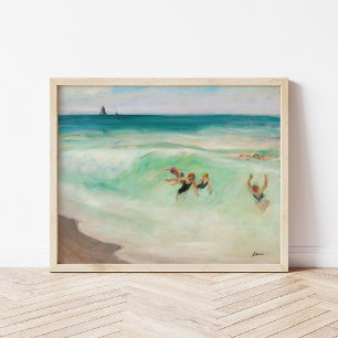 Bathers in the Wave   Henri Lebasque Poster
