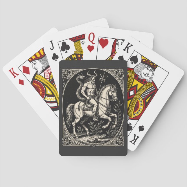 Bathin Demon Warrior Majesty Playing Cards (Back)