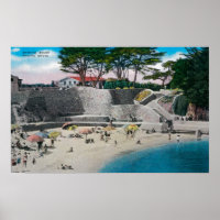 Bathing Beach at Pacific Grove