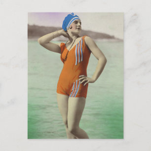 Bathing Beauties of the Past Postcard