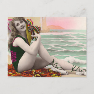 Bathing Beauties of the Past Postcard
