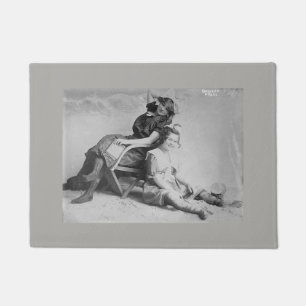Bathing Beauties - turn of the century beach dress Doormat