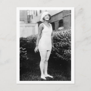 Bathing Beauty, early 1900s Postcard