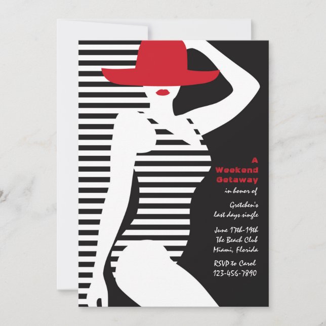 Bathing Beauty Invitation (Front)