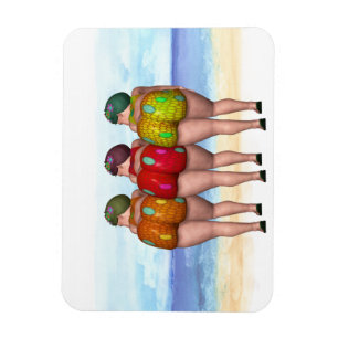Bathing Beauty Refrigerator Magnet