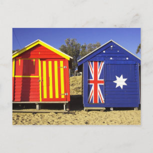 Bathing Boxes, Middle Brighton Beach, Port 2 Postcard