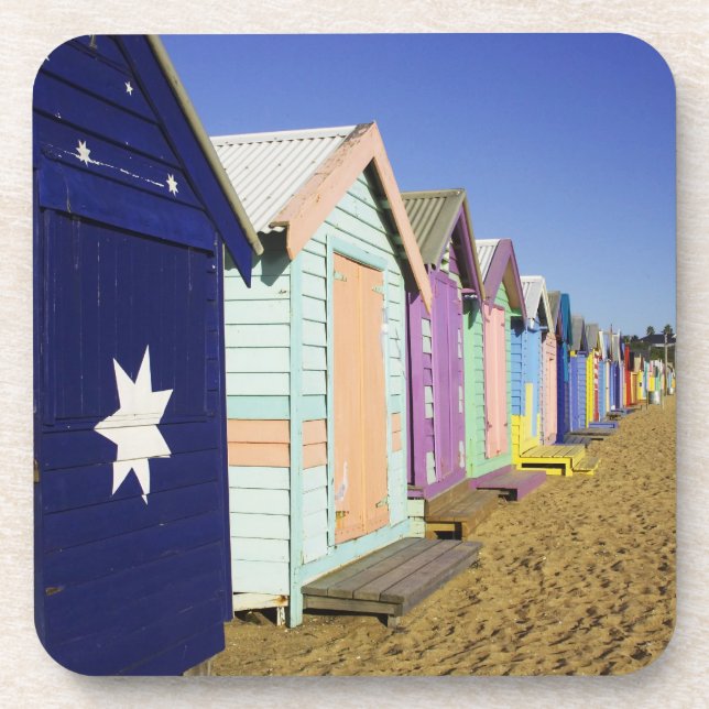 Bathing Boxes, Middle Brighton Beach, Port Coaster (Front)