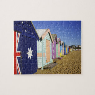 Bathing Boxes, Middle Brighton Beach, Port Jigsaw Puzzle