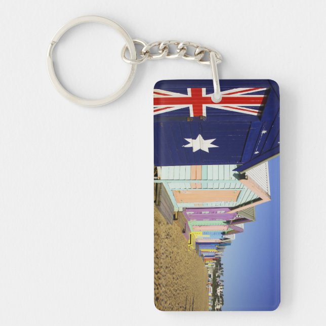 Bathing Boxes, Middle Brighton Beach, Port Key Ring (Front)