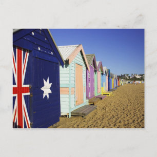 Bathing Boxes, Middle Brighton Beach, Port Postcard