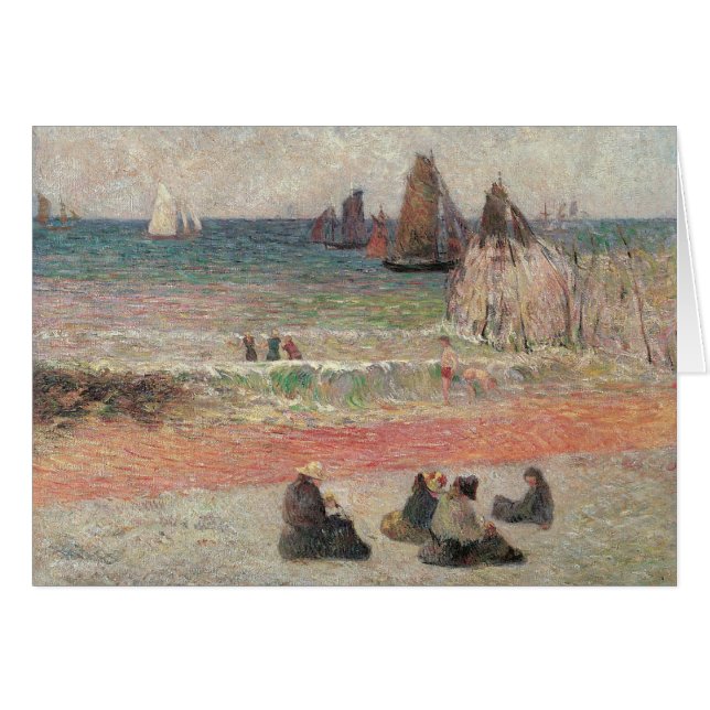 Bathing Dieppe by Paul Gauguin, Vintage Fine Art (Front Horizontal)