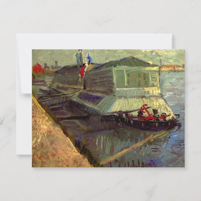 Bathing Float on Seine Asniere by Vincent van Gogh (Front)