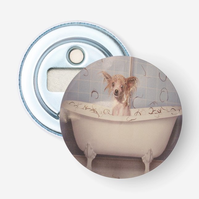 BATHING PUPPY BOTTLE OPENER (Front)