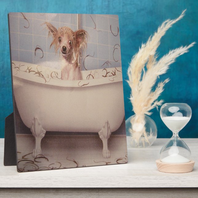 BATHING PUPPY PLAQUE (Side)