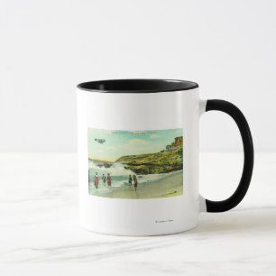 Bathing Scene at La Jolla BeachSan Diego, CA Mug