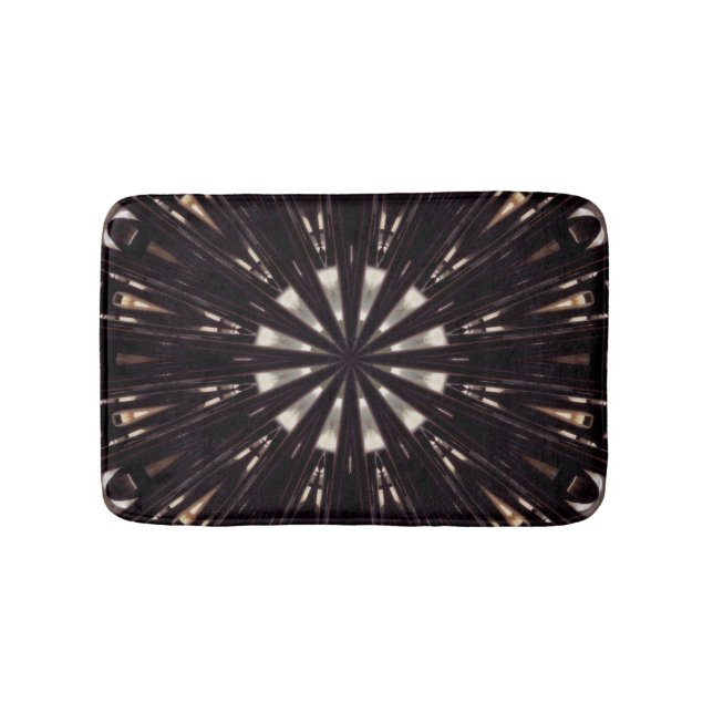 Bathmat, Abstract Kaleidoscope Image Bath Mat (Front)