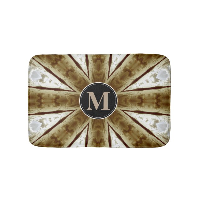 Bathmat, Abstract Kaleidoscope Image Bath Mat (Front)