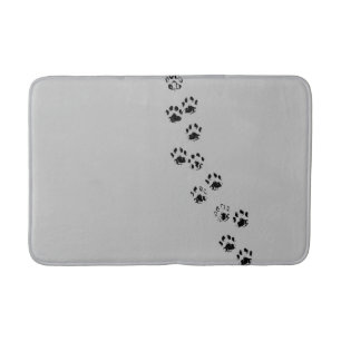 BATHMAT -CAT PAW PRINTS/TRACKS
