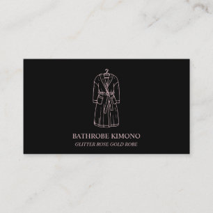 Bathrobe Rose Gold Business Card