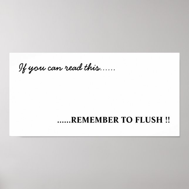 Bathroom Art Poster (Front)